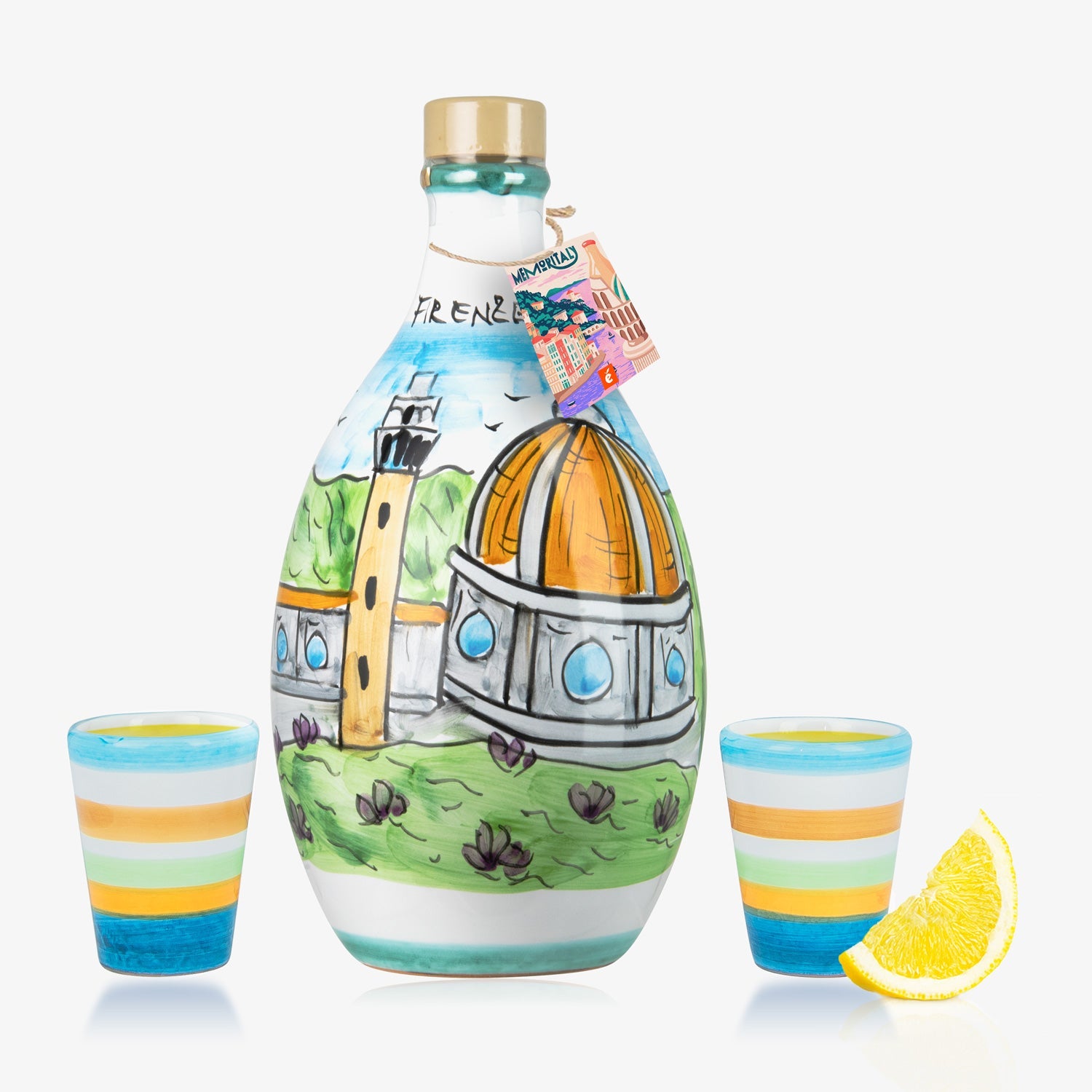 Limoncello in Handmade Jar Florence: Exquisite Florentine Citrus Liqueur