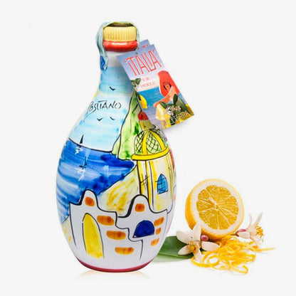 'Positano' Dolceterra Limoncello of Sorrento Jar and two handmade glasses