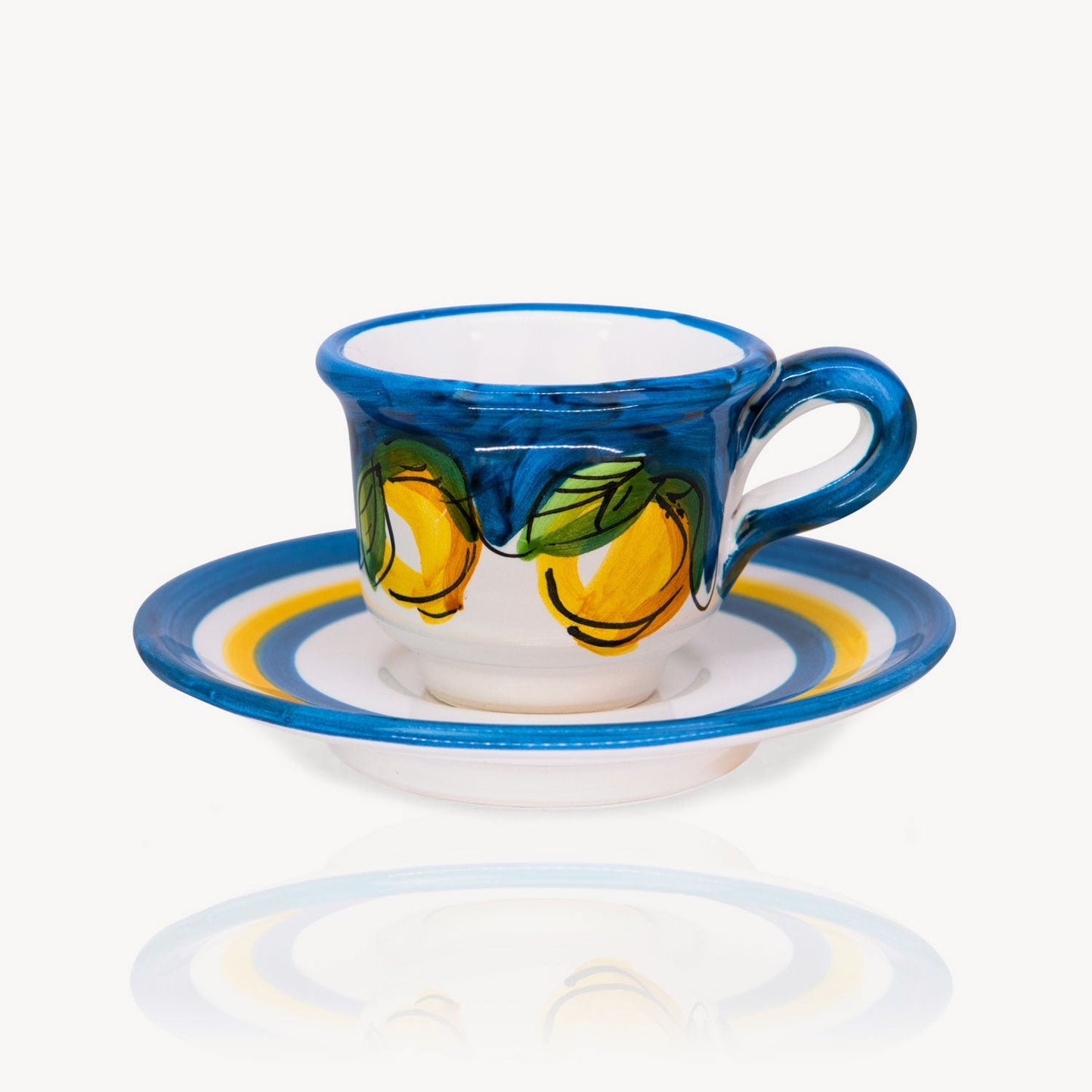 "LEMON" - Hand-painted Coffee Cup Memoritaly