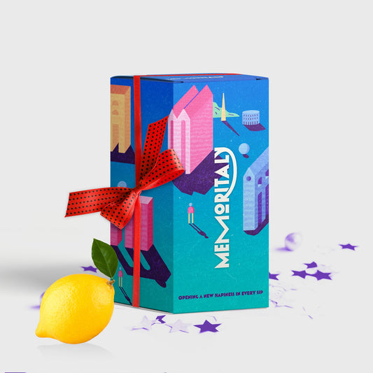 Limoncello 'Ravello' de la Côte Amalfitaine avec Coffret Cadeau