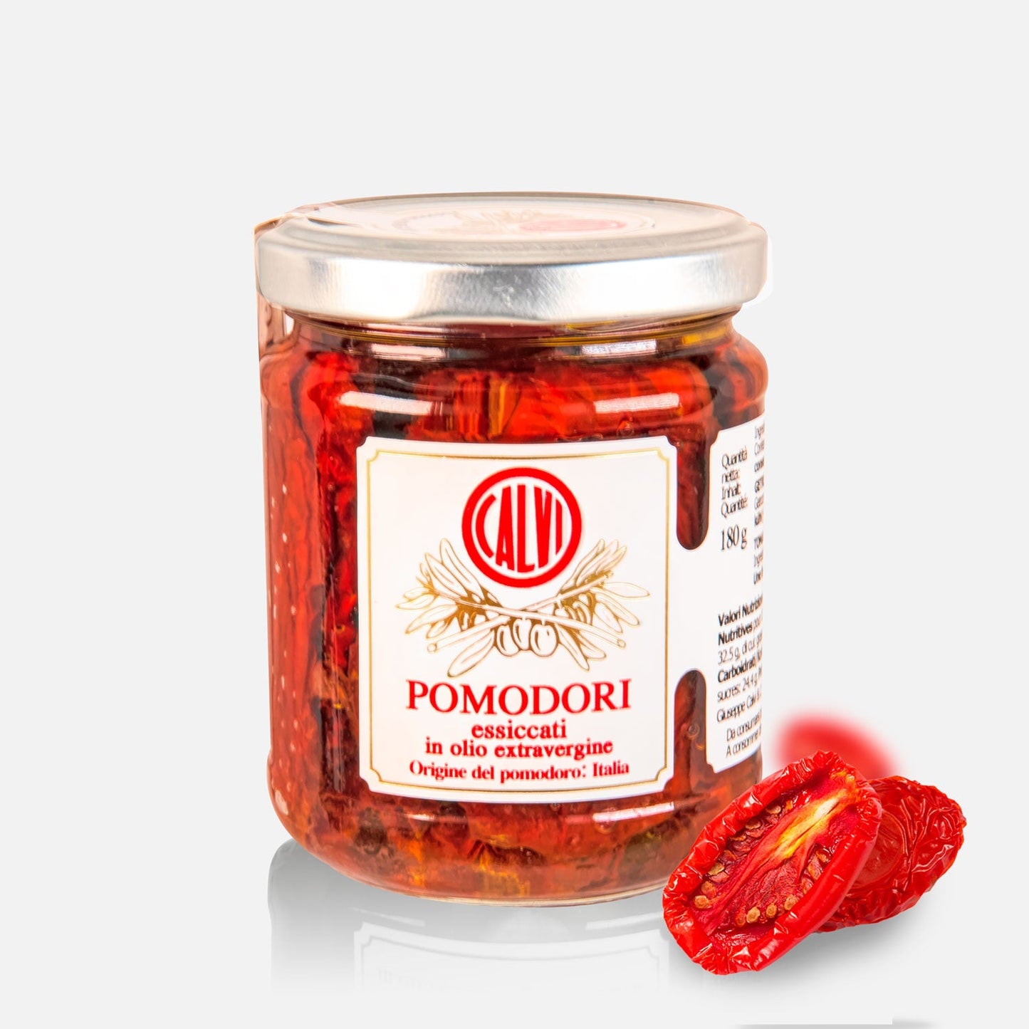 Sun Dried Tomatoes in extra virgin olive oil - Frantoio Calvi Liguria